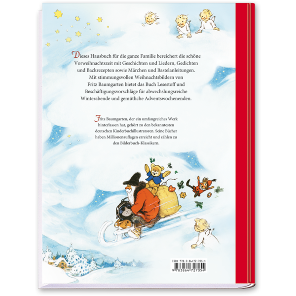 Das große Fritz Baumgarten Weihnachtsbuch Nostalgie Ganze Familie Cover Buch Rückseite Titania Verlag Onlineshop